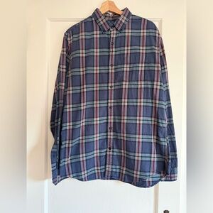 Banana Republic Luxe Flannel Plaid Shirt – Grant Fit – Men’s L Tall